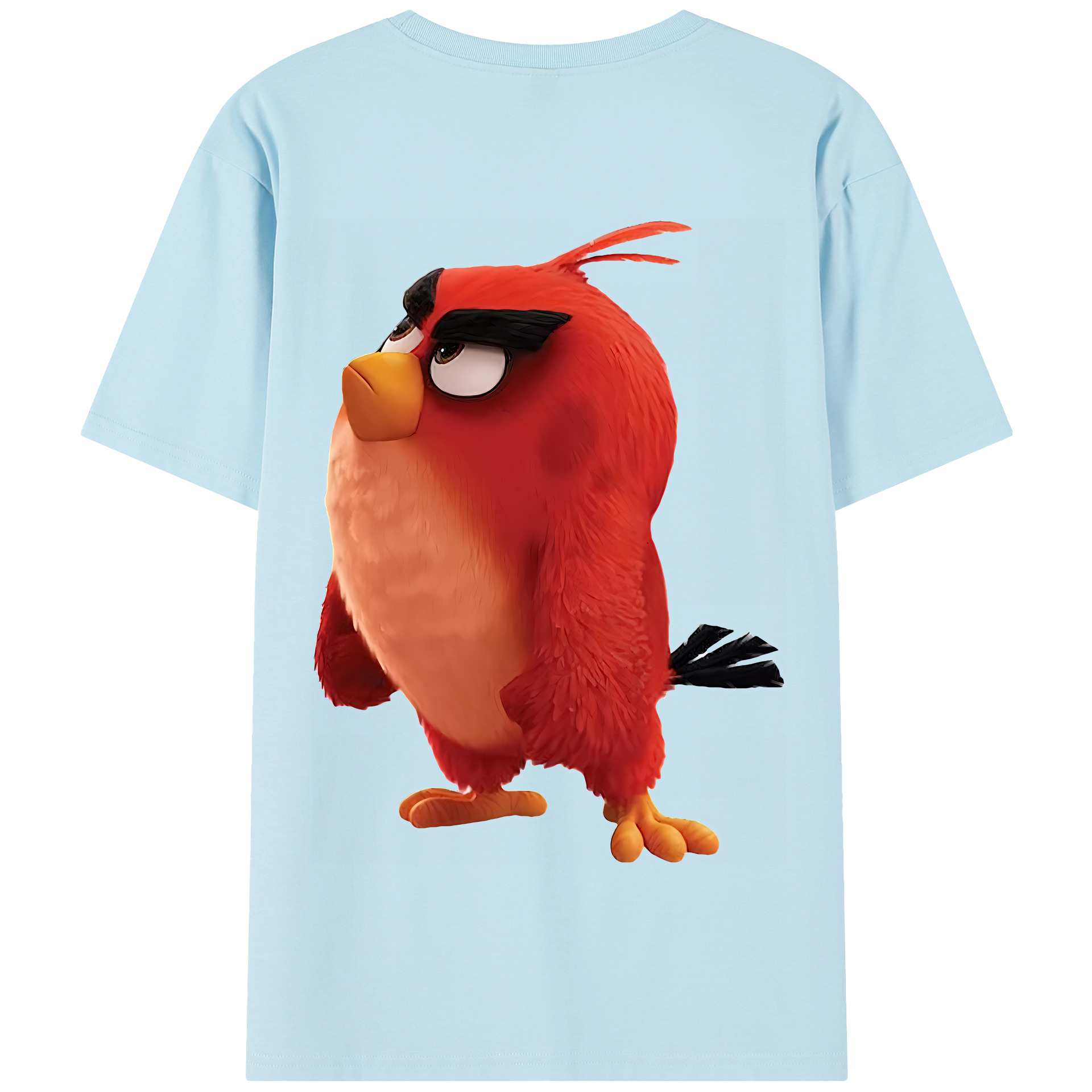 （画像用） Angry Birds アングリーバード 綿100％半袖Tシャツ（背面プリント）